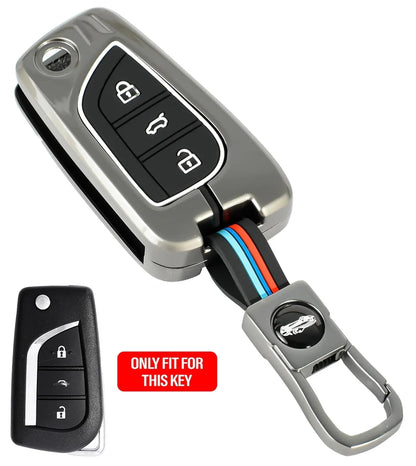Toyota Corolla Foldable key  Motorsports Zinc Key Cover Model 2014-2018 (TYT-CJ3)