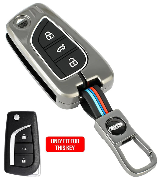 Toyota Corolla Foldable key  Motorsports Zinc Key Cover Model 2014-2018 (TYT-CJ3)