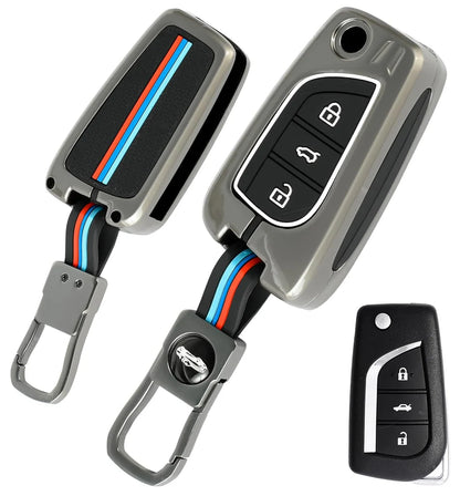 Toyota Corolla Foldable key  Motorsports Zinc Key Cover Model 2014-2018 (TYT-CJ3)