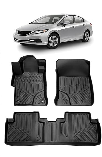 Honda Civic Rebirth 2012-2016 TPE Floor Mats (Black)