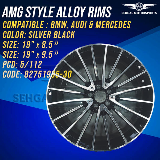 Mercedes Benz E Class AMG Style Alloy Rims 19 Inch Staggered (82751985-30)