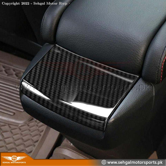 Honda Civic Console Back Trim Carbon fiber (1Pcs) Model 2017-2021