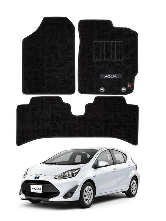 Toyota Aqua Carpet Floor Mat Special Black/Gray Model 2017-2021
