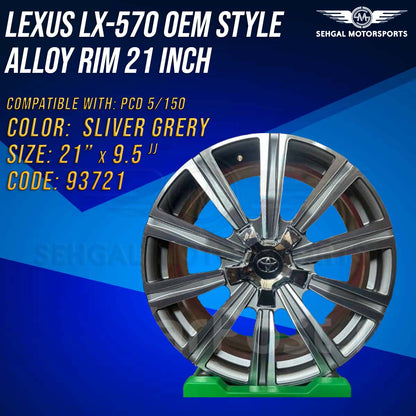 Lexus LX-570 OEM Style Alloy Rim 21 Inch (93721)