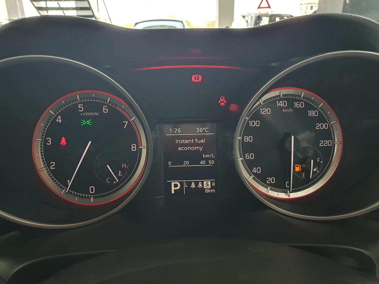 Suzuki Swift GLX CVT Fresh Available Model 2024 speed meter view