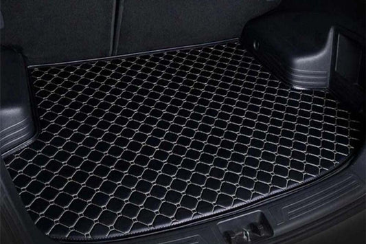 Toyota Aqua 7D Eco Trunk Mat Black with Black stitch