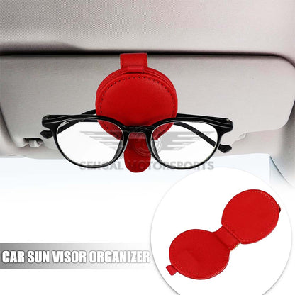 Motorsports Multi Shape Colored Sun Visor Glasses Holder (Single)
