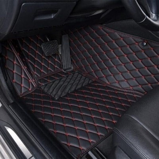 Toyota Prius Alpha 7D Eco Floor Mat Black (with Multi Color Stitch) Model 2016