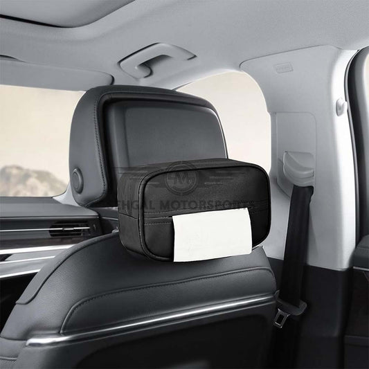 Motorsports Leather Tissue Box For Car