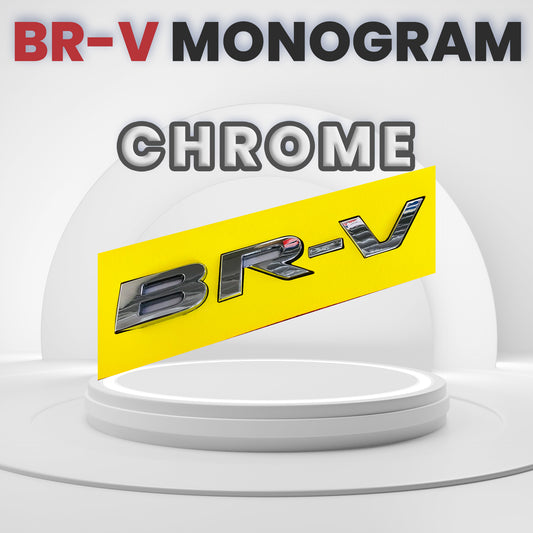 "BRV" Alphabet Monogram (Chrome)