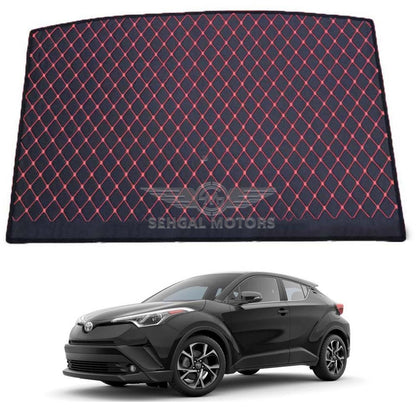 Toyota CH-R 7D Trunk Mat Black With Beige Stitch Model 2017-2018