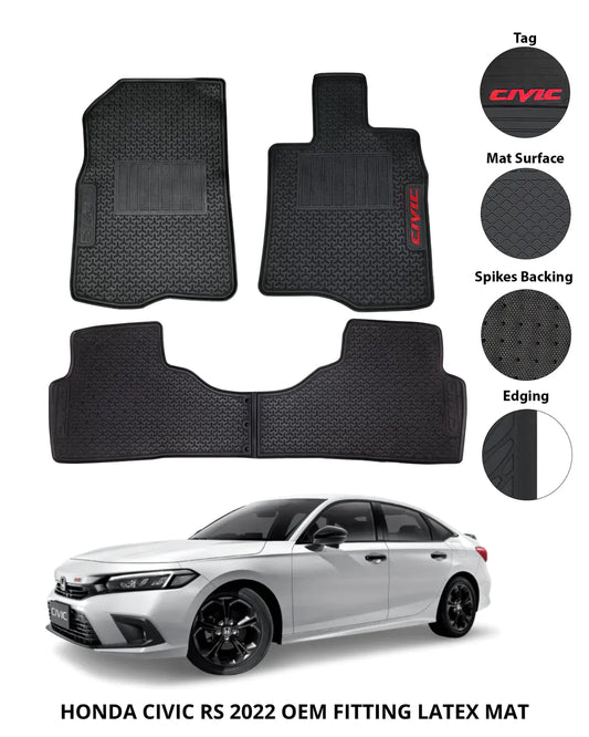 Honda Civic Rubber Floor Mat Model 2022-2025