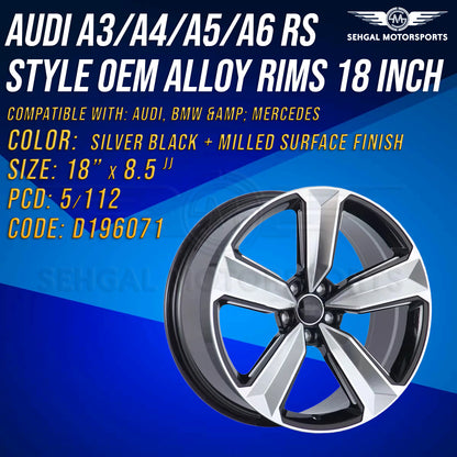 Audi A4/A5 SI Style OEM Alloy Rim 18 Inch (D196071)
