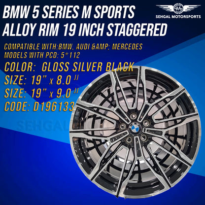 BMW 5 series M Sports Alloy Rim 19 Inch Staggered (D196133)