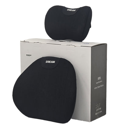 Motorsports Dream Mesh Memory Foam Car Seat Cushion Set (Headrest + Backrest)