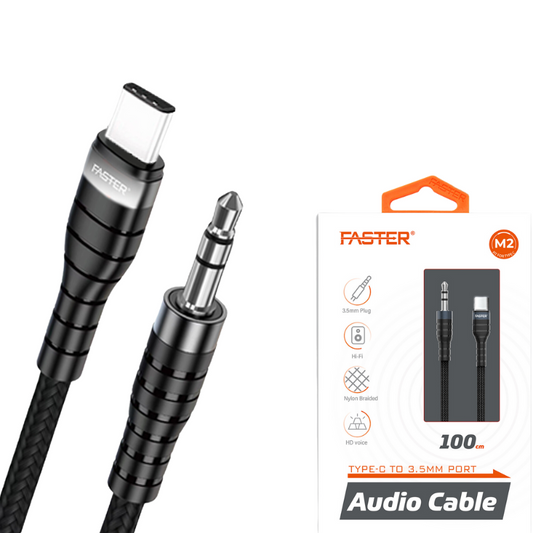 Faster Audio Cable 3.5 mm (Type C to Aux)