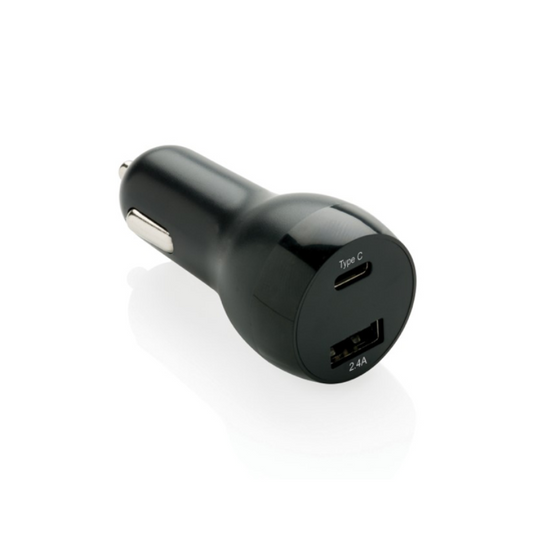 Faster FCC-T100 Car Charger 2.4A Dual Usb