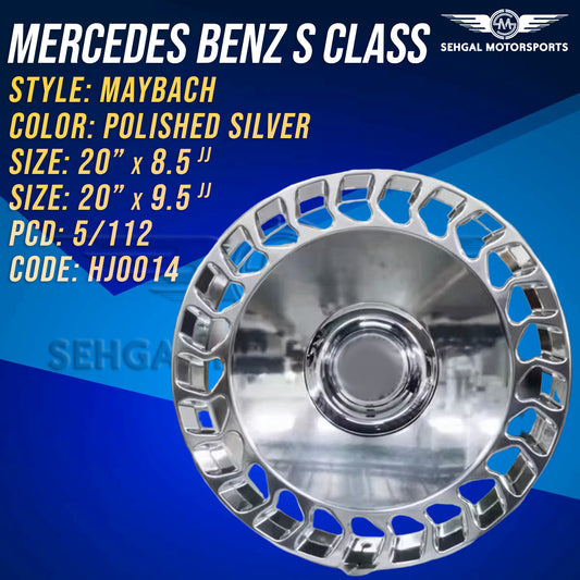 Mercedes Benz S class Maybach Style Alloy Rims 20 Inch Staggered (HJ0014)