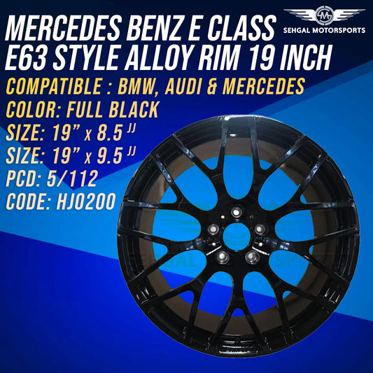 Mercedes Benz E Class E63 Style Alloy Rims 19 inch Staggered (HJ0200)