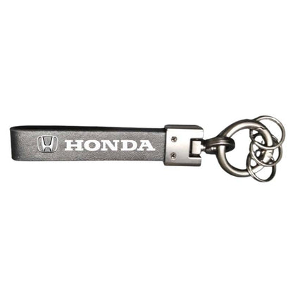 Car Logo Leather Strip Key Ring