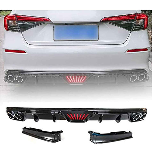 Honda Civic Back Bumper Diffuser Model 2022-2023