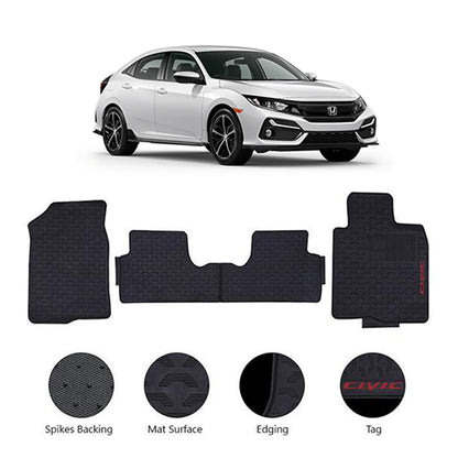 Honda Civic Rubber Floor Mat Model 2017-2021