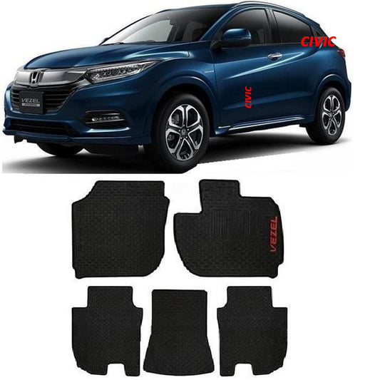 Honda Vezel Rubber Floor Mat Black Model 2014-2020