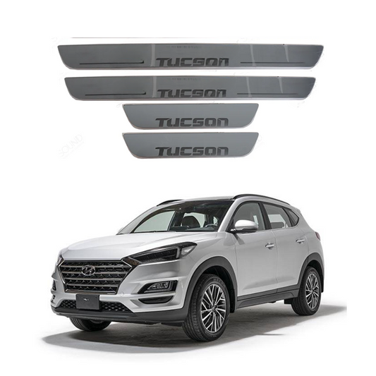 Protector De Parachoques Trasero Para MG HS (2018-2025) – Acero Inoxidable Gris, Antideslizante Y Antirrayas, Fácil Instalación Con Adhesivo 3M