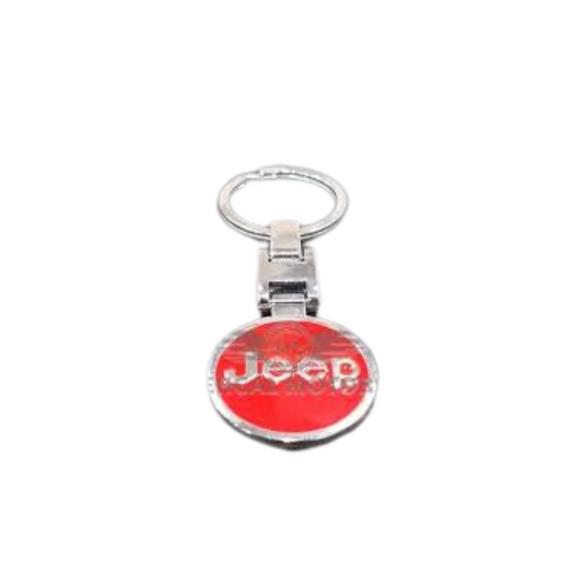 Jeep Metal Key Chain - Red