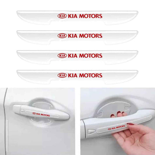 Kia Logo Transparent Door Guards | Side Door Edge Protector