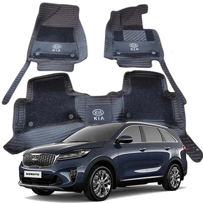 Kia Sorento Floor Mats Black Model 2021-2022