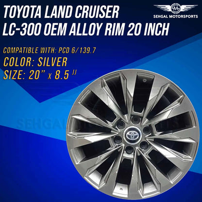 Toyota Land Cruiser LC-300 OEM Alloy Rim 20 inch