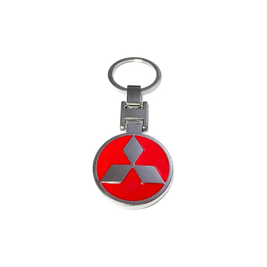 Mitsubishi Metal Key Chain - Red