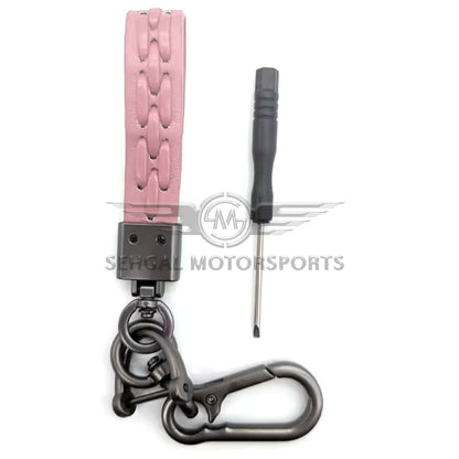 Leather Strap Hook keychain Multi Colored (DM10)