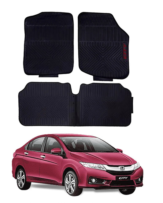 Honda City Rubber Floor Mats Black Model 2009 - 2021