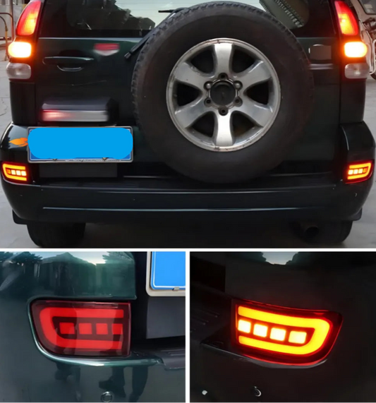 Toyota Prado Fj120 back LED Bumper Reflector Pair