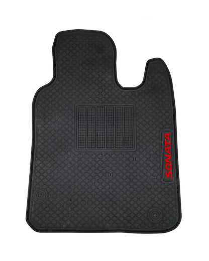 Hyundai Sonata Rubber Floor Mats Model: 2021-2025