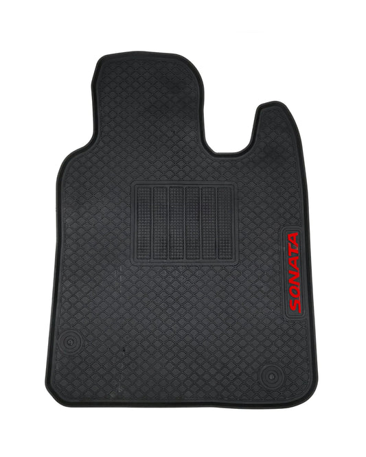 Hyundai Sonata Rubber Floor Mats Model: 2021-2025