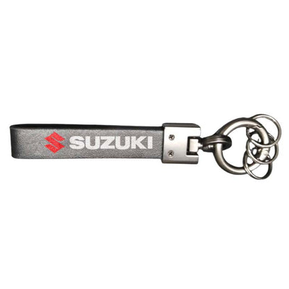 Car Logo Leather Strip Key Ring