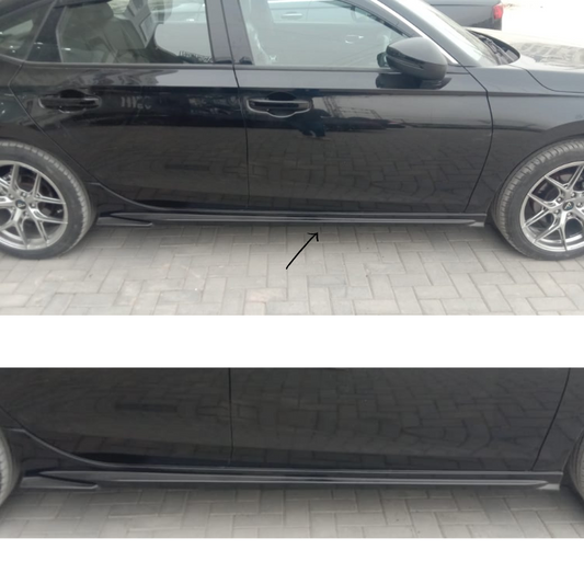 Honda Civic Side Skirts Black Model 2022-2024