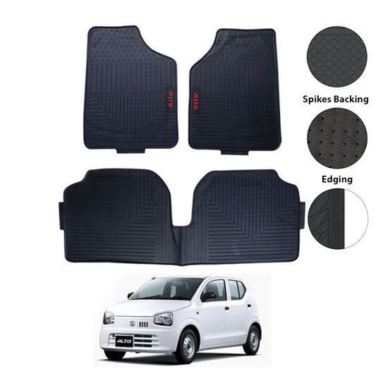 Suzuki Alto Rubber Floor Mat Black Model 2014-2019