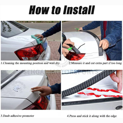 Custom Flap 1450 Car Trunk Spoiler 3.5cm Wide Tail