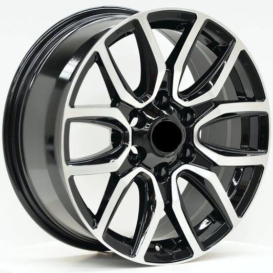 Toyota Hilux Revo Alloy Rim GR Style 18" Silver Black Model 2018-2026