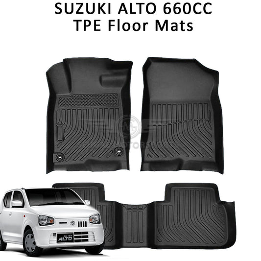 Suzuki Alto New TPE Floor Mats (Black) Model: 2019-2024