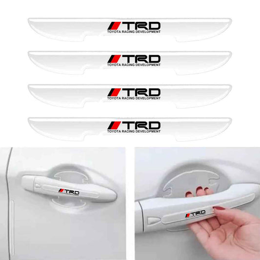 TRD Logo Transparent Door Guards | Side Door Edge Protector