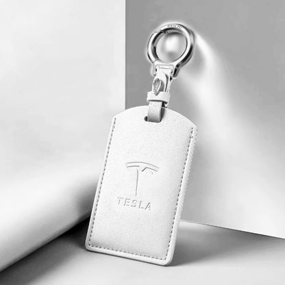 Tesla Premium Card Holder Keychain (Multicolor)