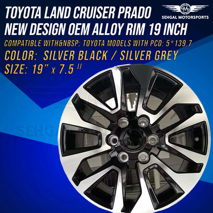 Toyota Land Cruiser Prado New Design OEM Alloy Rim 19 Inch