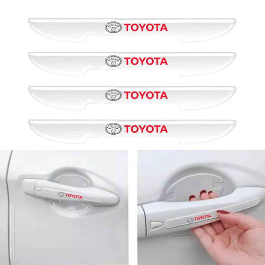 Toyota Logo Transparent Door Guards | Side Door Edge Protector