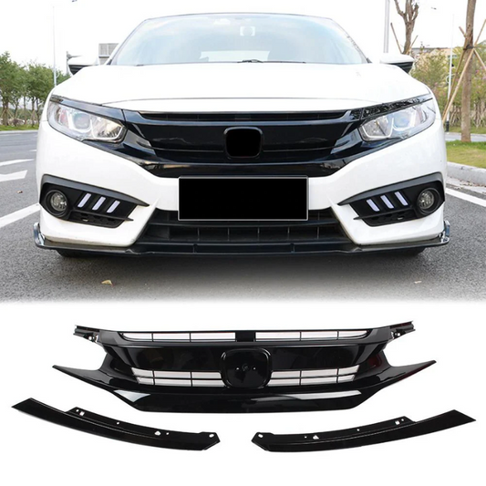 Honda Civic X Front Grill Turbo Style Model 2016-2021