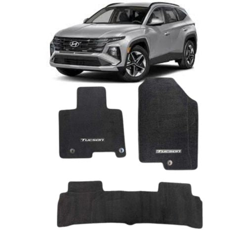 Hyundai Tucson HEV Carpet Floor Mats Twist Fiber Black Model: 2025-26